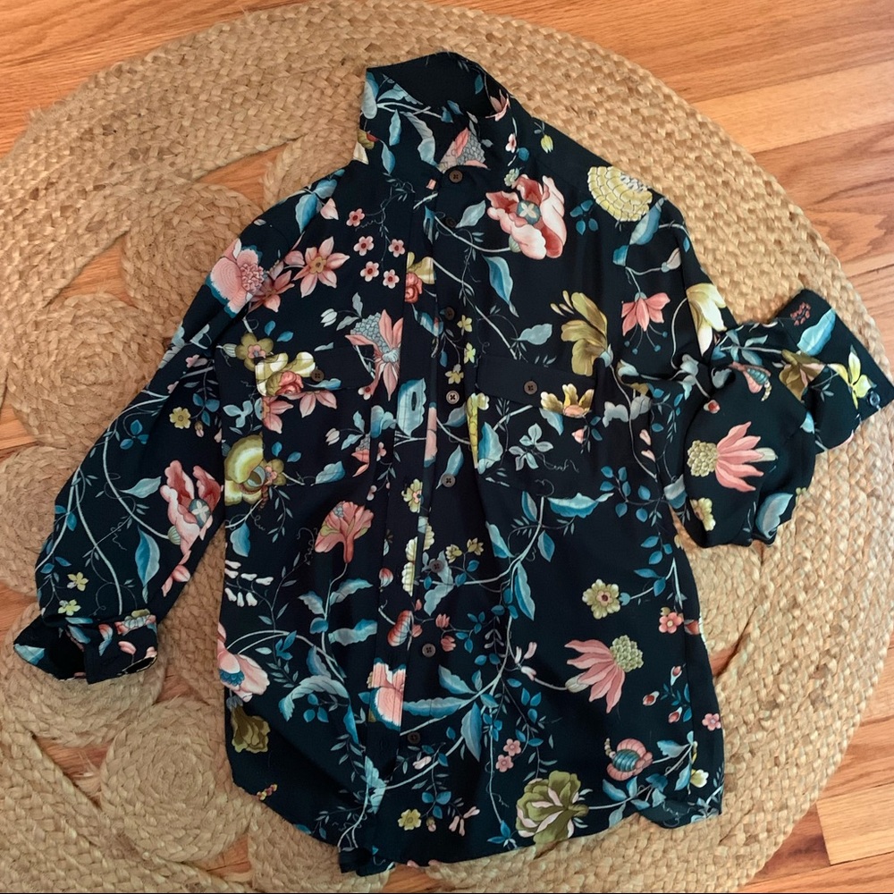 🌺 Floral Print Blouse by Ann Taylor the Loft